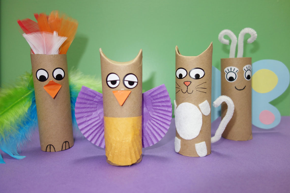 Cardboard Roll Friends